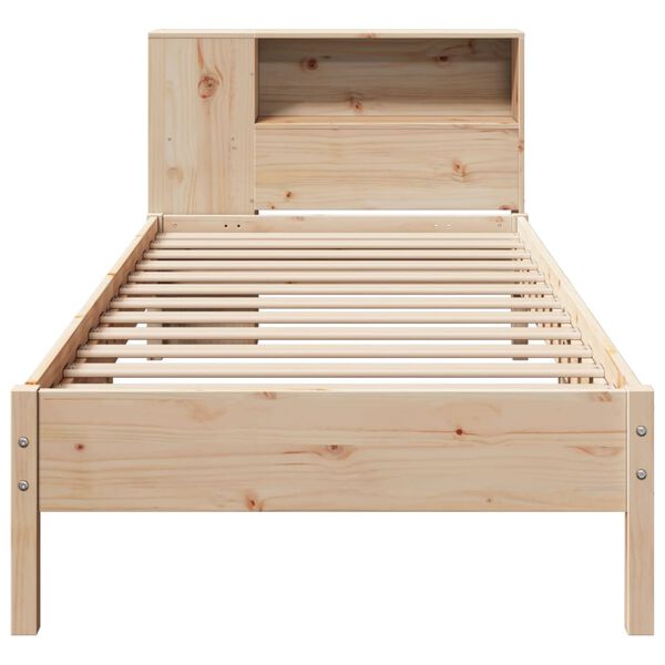 vidaXL Bookcase Bed without Mattress 100x200cm Solid Wood Pine