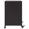 vidaXL Bedside Cabinets 2 pcs Black 36x39x59 cm Steel
