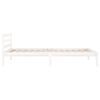 vidaXL Bed Frame without Mattress Solid Wood Pine 100x200cm White