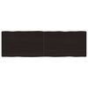 vidaXL Table Top Dark Brown 160x50x(2-6) cm Live Edge