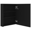 vidaXL LED Bathroom Mirror Cabinet Black 50x14x60 cm