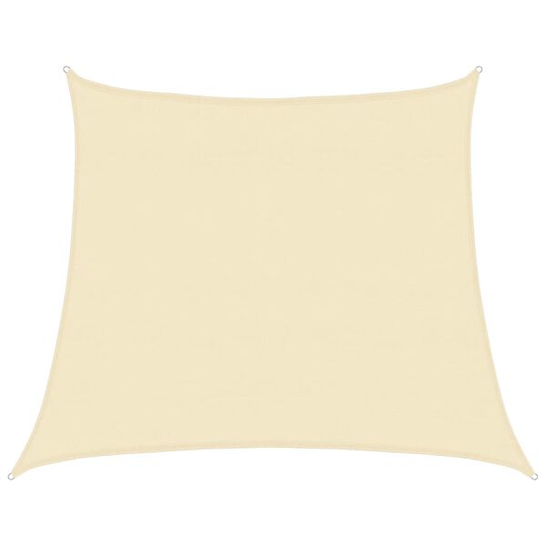 vidaXL Sunshade Sail 160 g/m&sup2; Cream 4/5x4 m HDPE