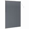 vidaXL Window Blind with Curtains Manual Dark grey Aluminium