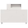 vidaXL Bed Frame without Mattress White 100x200 cm Solid Wood Pine