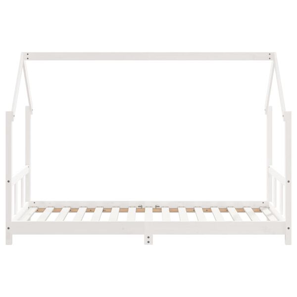 vidaXL Kids Bed Frame White 90x190 cm Solid Wood Pine