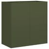 vidaXL Planter Olive Green 80x40x80 cm Cold-rolled Steel