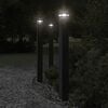 vidaXL Outdoor Floor Lamps 3pcs Black 110 cm Aluminium
