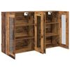 vidaXL Wall Cabinets 2 pcs Old Wood 69.5 x 34 x 90 cm Engineered Wood