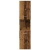 vidaXL Bathroom Hanging Cabinet Old Wood 30x30x130 cm Engineered Wood