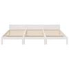 vidaXL Family Bed Frame No Mattress White 270x200 cm Solid Wood Pine