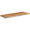 vidaXL Wall Shelf 50x20x2.5 cm Rectangular Solid Wood Acacia Live Edge