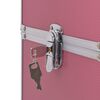 vidaXL Make-up Trolley Aluminium Pink
