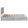vidaXL Storage Bed Grey Sonoma 180 x 200 cm Engineered Wood