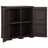 vidaXL Plastic Cabinet 79x43x85.5 cm Wood Design Brown
