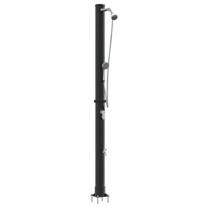 vidaXL Outdoor Solar shower 20 L PVC and Aluminium Black
