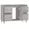 vidaXL Bathroom Cabinet Grey Sonoma 80x33x60 cm Engineered Wood