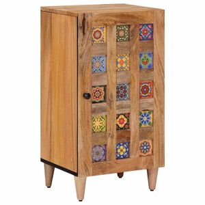 vidaXL Sideboard with Storage Natural 40 x 33 x 75 cm Solid Mango Wood