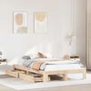 vidaXL Bed Frame without Mattress 120x190 cm Small Double Solid Wood Pine