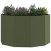 vidaXL Planter Olive Green 90 x 90 x 50 cm Steel