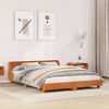vidaXL Bed Frame without Mattress Wax Brown 120x200 cm Solid Wood Pine