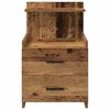 vidaXL Bedside Cabinet with 2 Drawers Old Wood 40x36.5x62 cm