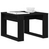 vidaXL Coffee Table Black Oak 50 x 50 x 35 cm Engineered Wood