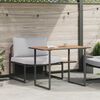 vidaXL Garden Dining Set 2 pcs Light grey Steel