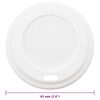 vidaXL Paper Coffee Cup Lids &Oslash;60 mm 4oz 1000 pcs White Plastic