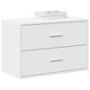 vidaXL Cabinet with 2 Drawers White 60x31x40 cm Engineered Wood