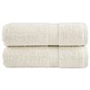 vidaXL Premium Guest Towels SOLUND 2 pcs Cream 30x50 cm 600 gsm