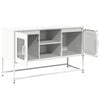 vidaXL TV Cabinet White 100.5x39x60.5 cm Steel
