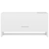 vidaXL Wardrobe High Gloss White 70x32.5x35 cm Engineered Wood