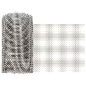 vidaXL Mesh Screen 20 x 200 cm 6 Mesh Stainless Steel 201 Silver