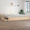 vidaXL Bed Frame without Mattress with Drawers 200x200 cm