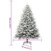 vidaXL Artificial Pre-lit Christmas Tree Green 180 cm PVC and PE