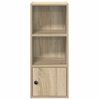 vidaXL Bookcase Sonoma Oak 31x24x77 cm Engineered Wood