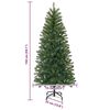 vidaXL Artificial Christmas Tree with 150 LEDs Green 150 cm PE and PVC
