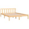 vidaXL Bed Frame without Mattress Solid Wood 140x190 cm