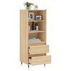 vidaXL Highboard Sonoma Oak 40x36x110 cm Engineered Wood