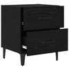 vidaXL Bed Cabinet 2 pcs Black Oak 40 x 35 x 47.5 cm Engineered Wood