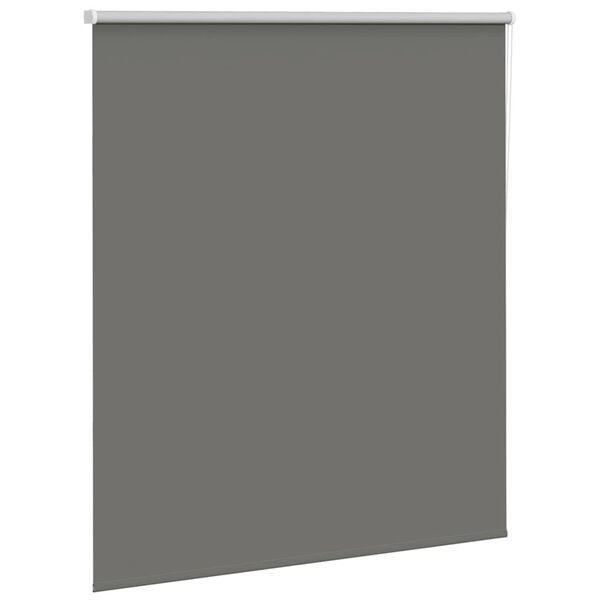 vidaXL Roller Blind Blackout Grey 135x130 cm Fabric Width 131.6 cm Polyester