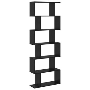 vidaXL Book Cabinet Black Oak 70 x 24 x 193.5 cm Engineered Wood
