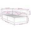 vidaXL Bookcase Bed without Mattress White 75x190cm Solid Wood Pine