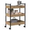 vidaXL Kitchen Trolley Artisan Oak 50 x 30 x 70 cm Engineered Wood