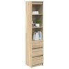 vidaXL Highboard Sonoma Oak 37.5x35x180 cm Engineered Wood