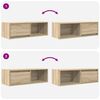vidaXL TV Cabinet Sonoma Oak 80x31x25.5 cm Engineered Wood