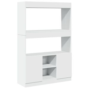 vidaXL Highboard White 92x33x140 cm Engineered Wood