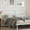 vidaXL Metal Replace Headboard White 193 cm
