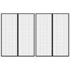 vidaXL Insect Door Curtains 2 pcs with Magnet Blocks Black 230x160 cm