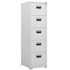 vidaXL Filing Cabinet Light Grey 46x62x164 cm Steel